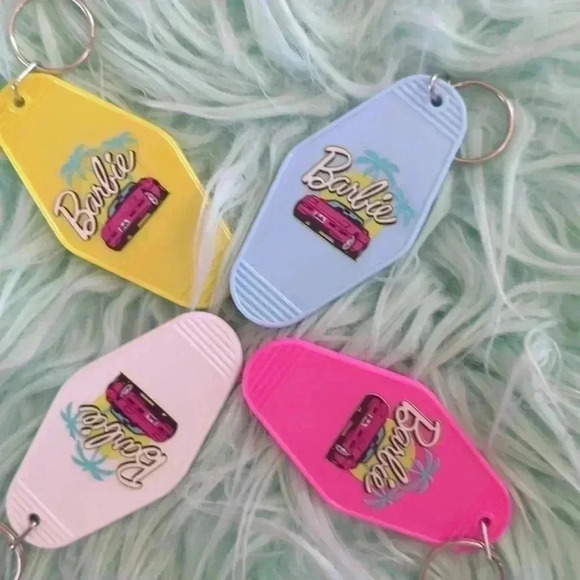 Source Unknown Other - Retro motel keychain Barbie Corvette. Listing price for one keychain onl…